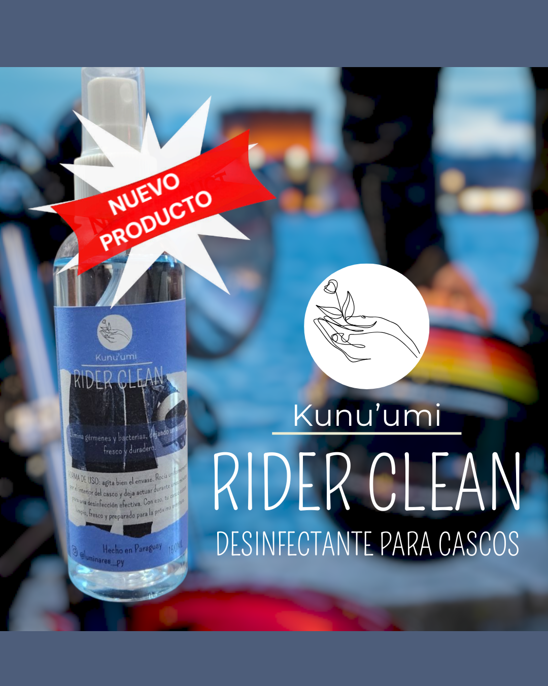Desinfectante para cascos Kunu'umi - RIDER CLEAN 150ml